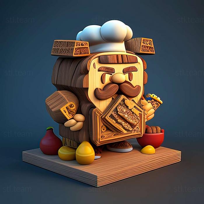 3D model Overcooked 2 game (STL)